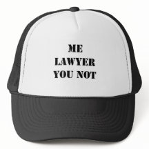 ME LAWYER YOU NOT