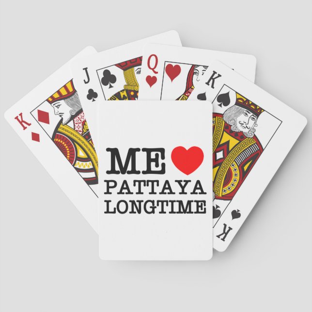 ME LOVE PATTAYA LONGTIME POKER CARDS (Back)