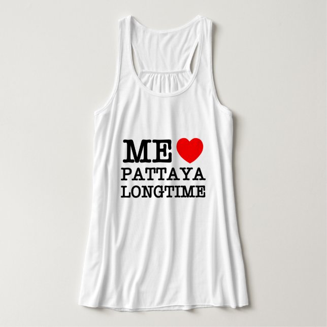 ME LOVE PATTAYA LONGTIME TANK TOP (Design Front)