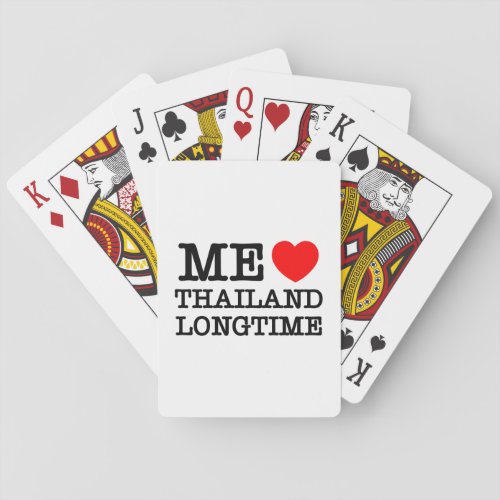 ME LOVE THAILAND LONGTIME PLAYING CARDS