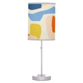 Me & Mine, Abstract Bohemian Pastel Shapes Table Lamp (Front)