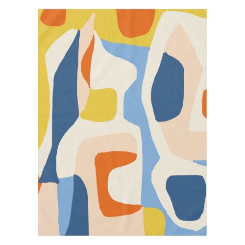 Me  Mine Abstract Bohemian Pastel Shapes Tablecloth
