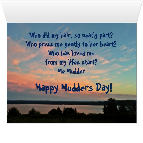 ME MUDDER MOTHERS DAY card