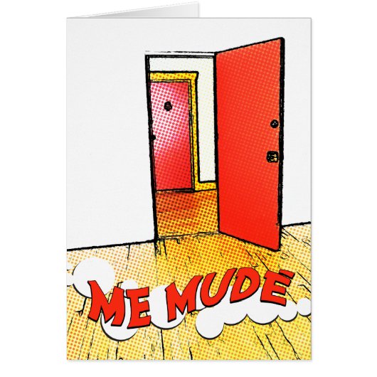 me mudé : puerta cómica cards (Front)