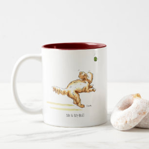 'Me & My Ball' Cockapoo Two Toned Mug