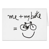 me & my bike = happiness (Front Horizontal)