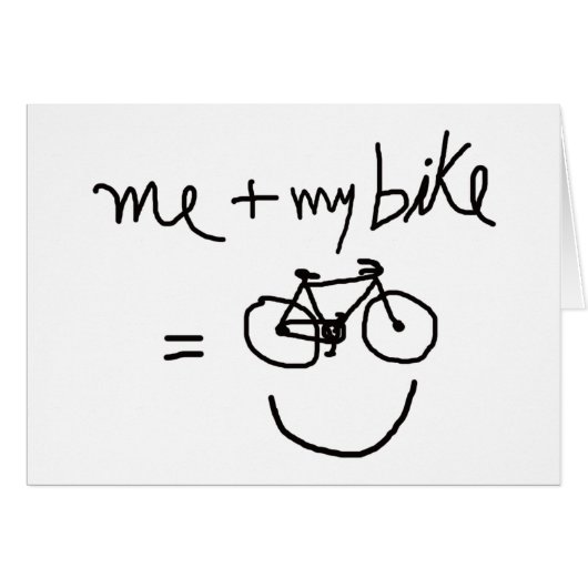 me & my bike = happiness (Front Horizontal)