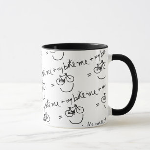 me & my bike = happiness mug