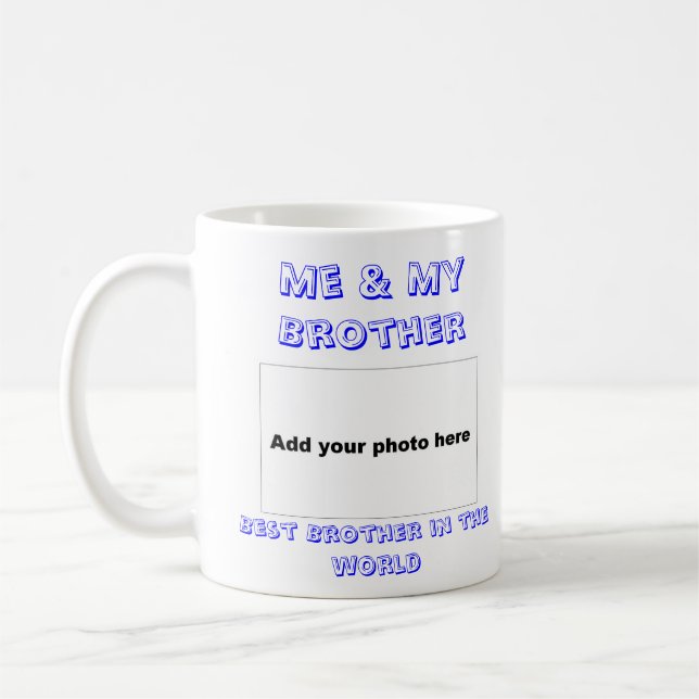 Me & My Brother. Me & My Siste Photo Mug - In pink (Left)
