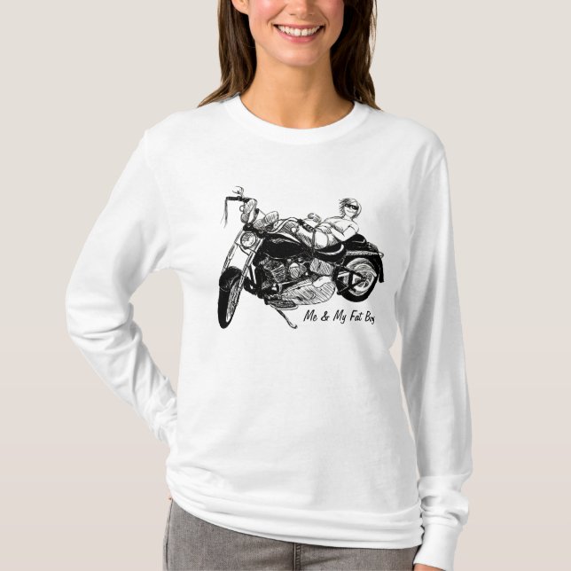 Me & My Fat Boy - Drawing T-Shirt (Front)