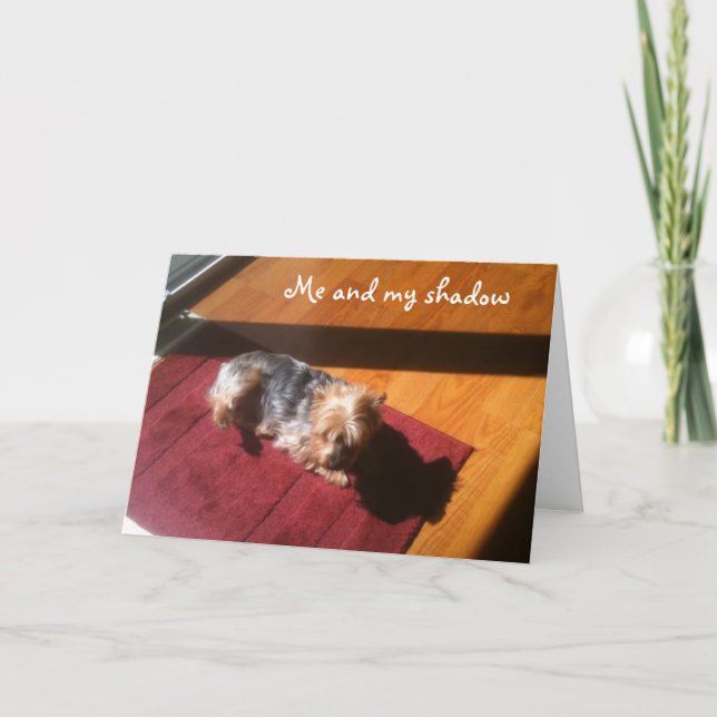 ME/MY SHADOW WISH U HAPPY BIRTHDAY CARD (Front)