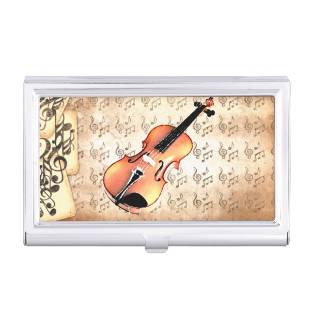 Me & My Violin_ Business Card Case (Front)