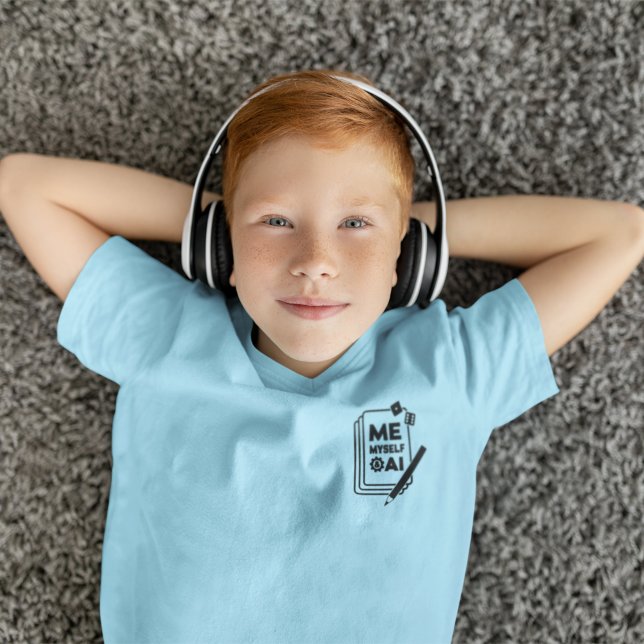 Me, Myself & AI, Black Art Boys Shirt (Creator Uploaded)