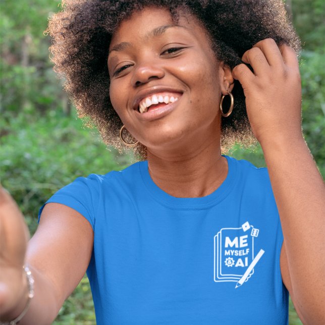 Me, Myself & AI, White Art Womens Shirt (Creator Uploaded)