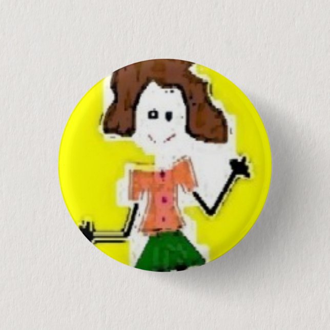 ME on wheels - Customized Pinback Button (Front)