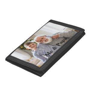 Me & Papa Photo Tri-fold Wallet