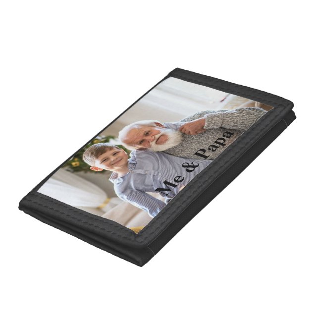 Me & Papa Photo Trifold Wallet (Bottom)