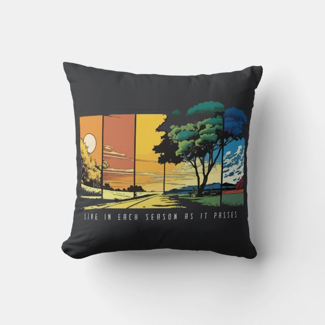 Me Performing Spreadsheet Solo Throw Pillow (Front)