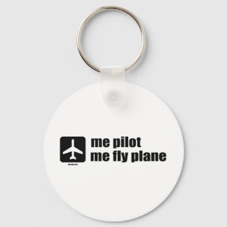 me pilot me fly plane keychain