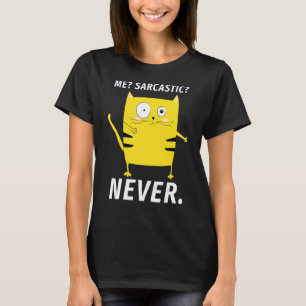 Me Sarcastic Never Cute Cat For Men Women T-Shirt