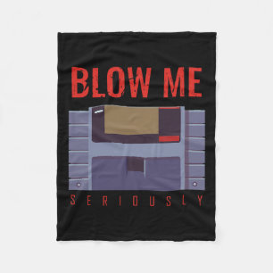 Me Seriously 90s Retro Video Game Vintage Gamer  Fleece Blanket