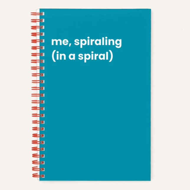 Me, spiraling notebook (Front)