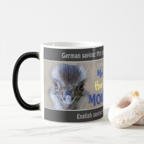 Me stood the hair to mountain _ silly German Magic Mug