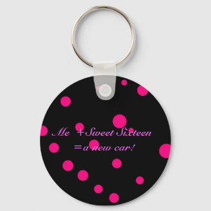 Me + Sweet Sixteen = a New Car Keychain