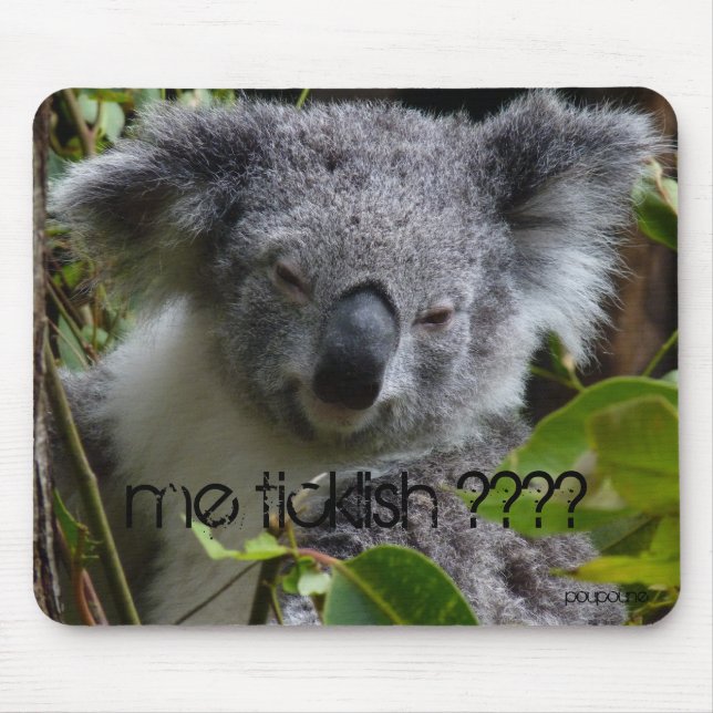 me ticklish ???? mouse pad (Front)