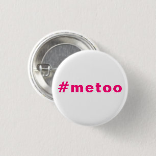 me too, #metoo, pride pink magenta fuchsia white button