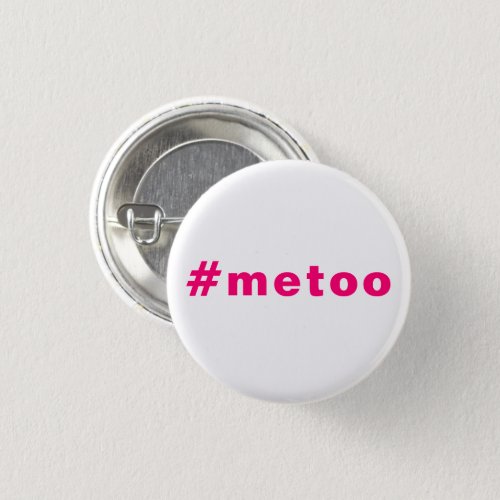 me too metoo pride pink magenta fuchsia white button