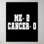 Me Two Cancer 0 Twice Time Survivor Chemo Radiatio Poster