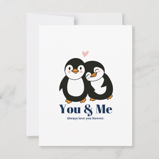 Me & You, always love you forever Card (Front)
