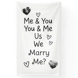 Me &amp; You, You &amp; Me, Us, We, Marry Me? Photo Banner