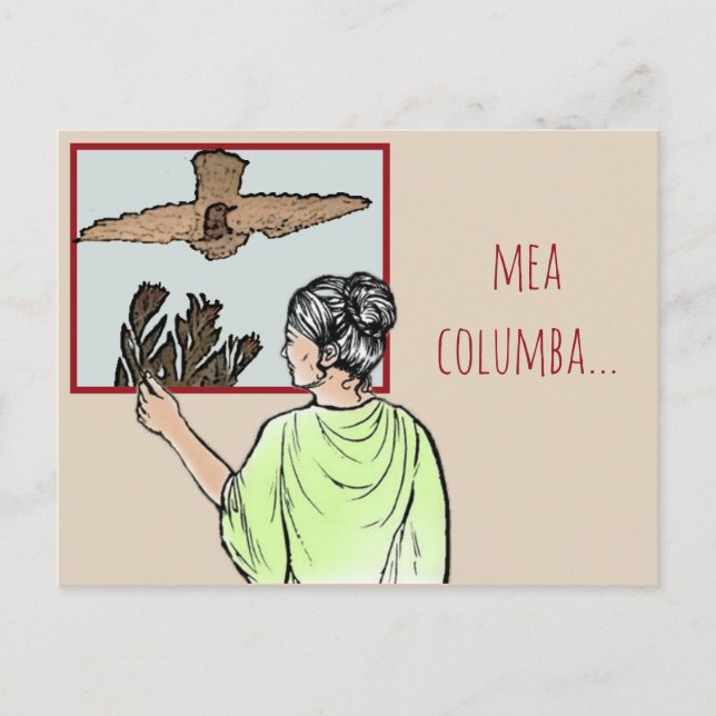 mea columba (my dove) postcard (Front)