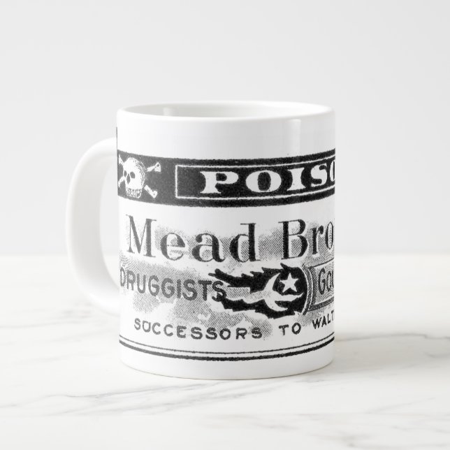 Mead Brothers Poison Large Coffee Mug (Front Left)