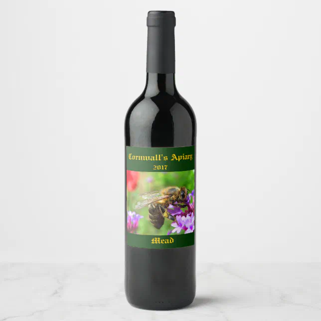 Mead Honey Wine Label Zazzle