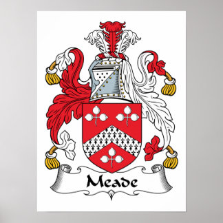 Meade Family Crest Poster