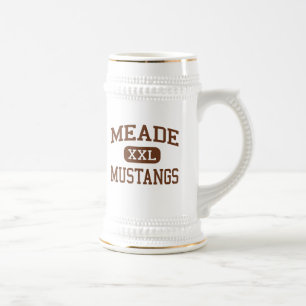 Meade - Mustangs - High - Fort Meade Maryland Beer Stein