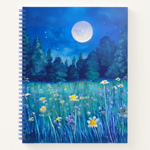 Meadow and Forest Under the Moon Journal 