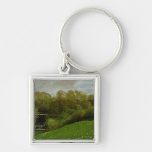 Meadow and Woodland, 1895 Keychain