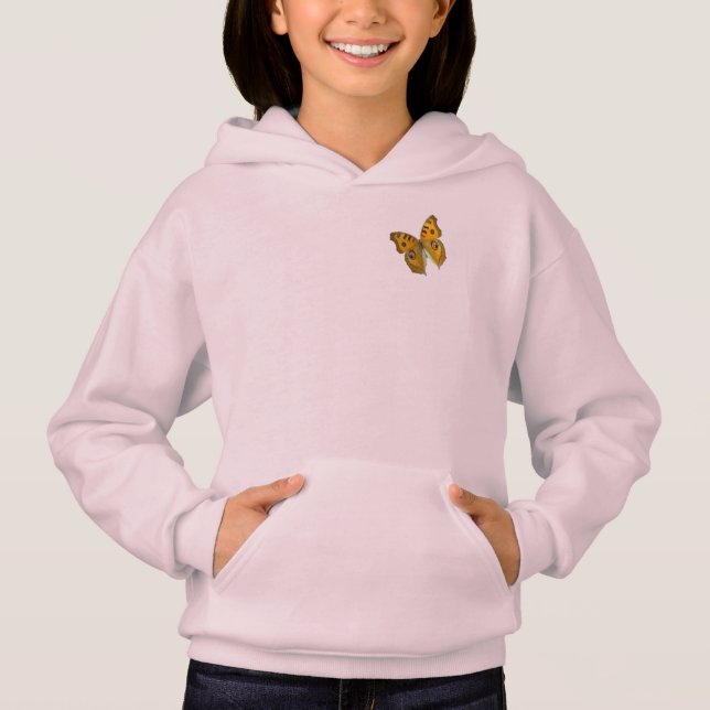 Meadow Argus Butterfly Hoodie (Front)