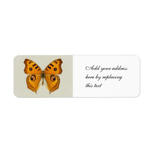 Meadow Argus Butterfly Label