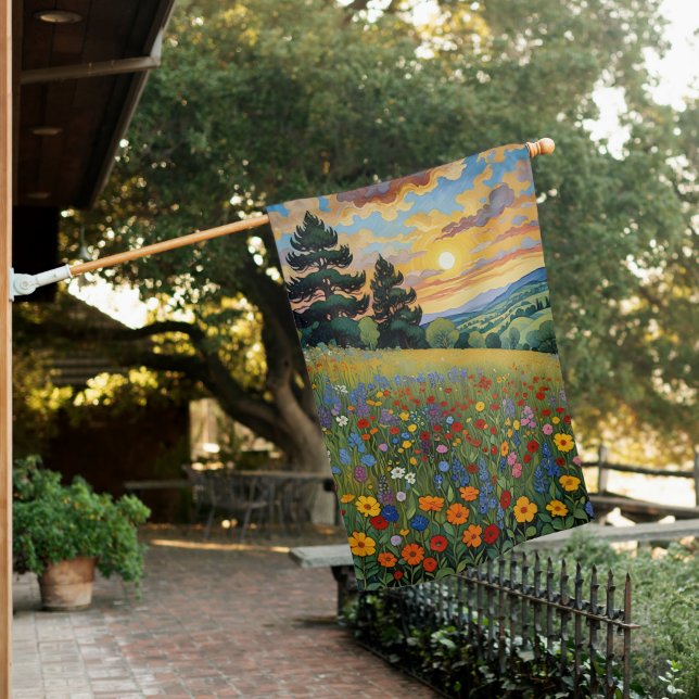 Meadow Art House Flag (In SItu)