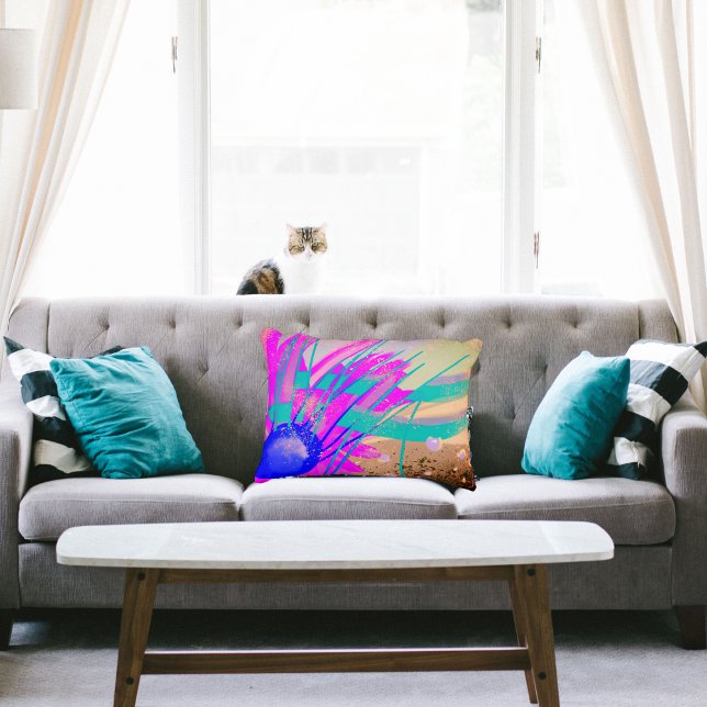 Meadow at sunset - Abstract Accent Pillow (Creator Uploaded)