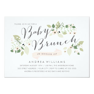 brunch baby shower invitations zazzle