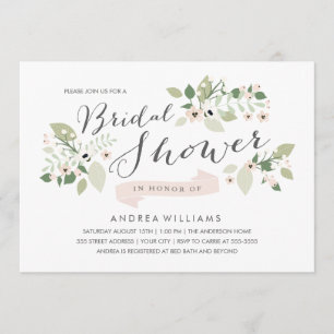 Meadow Blooms Bridal Shower Invite