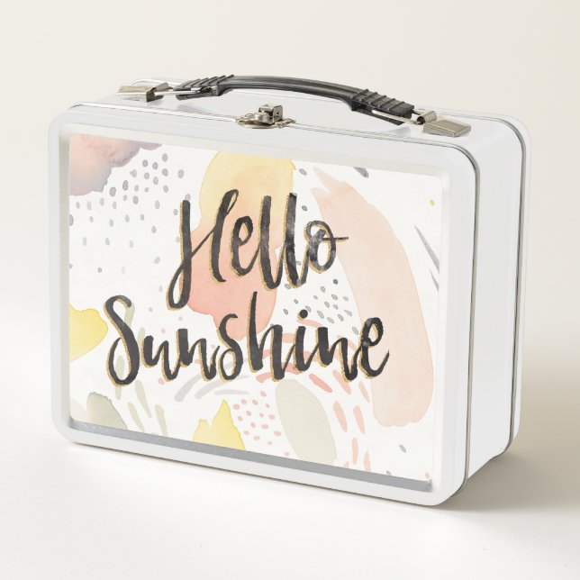 Meadow Breeze II | Hello Sunshine Metal Lunch Box (Front)