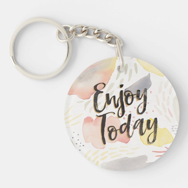 Meadow Breeze IV | Enjoy Today Keychain (Front)