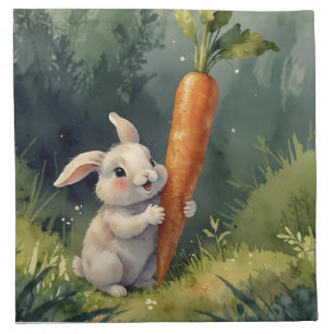Meadow Bunny Dreams: Whimsical Napkins 